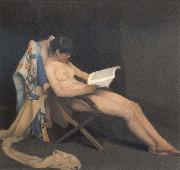 Theodore Roussel The Reading Girl oil painting reproduction